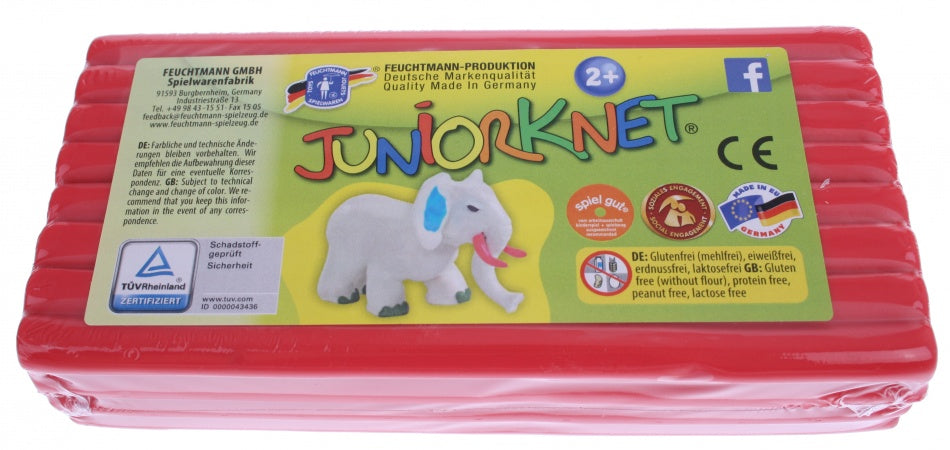 boetseerpasta Juniorknet 500 gram plasticine rood