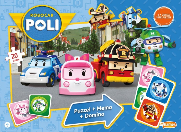 spelbox Robocar Poli 3-delig