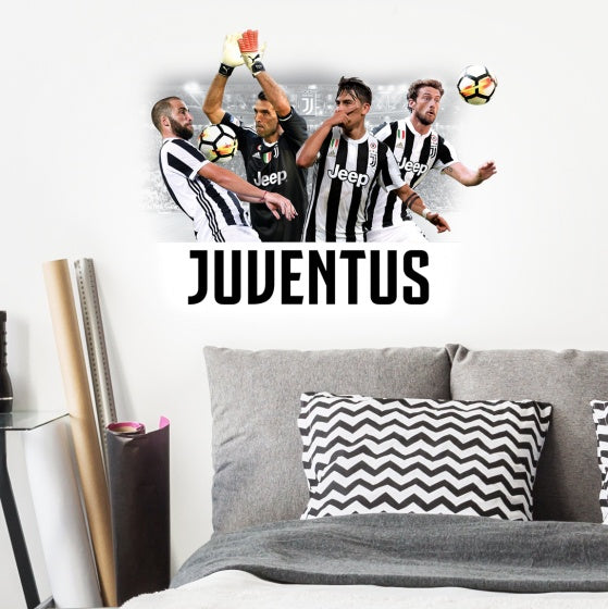 muursticker spelers 50 x 70 cm
