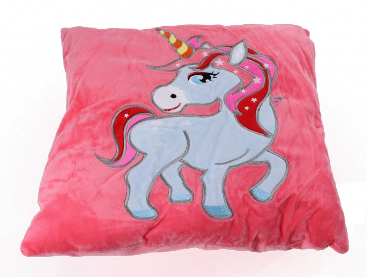 eenhoornkussen 36 cm fuchsia