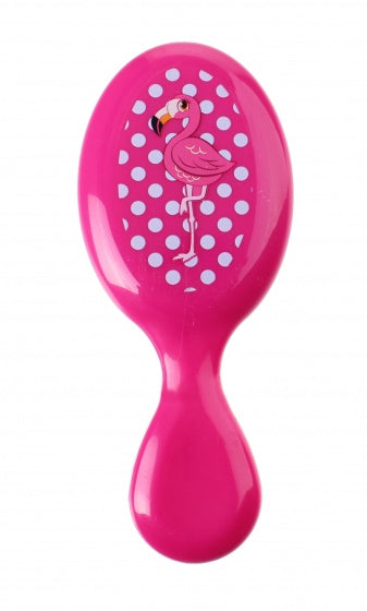 haarborstel flamingo 14 cm roze