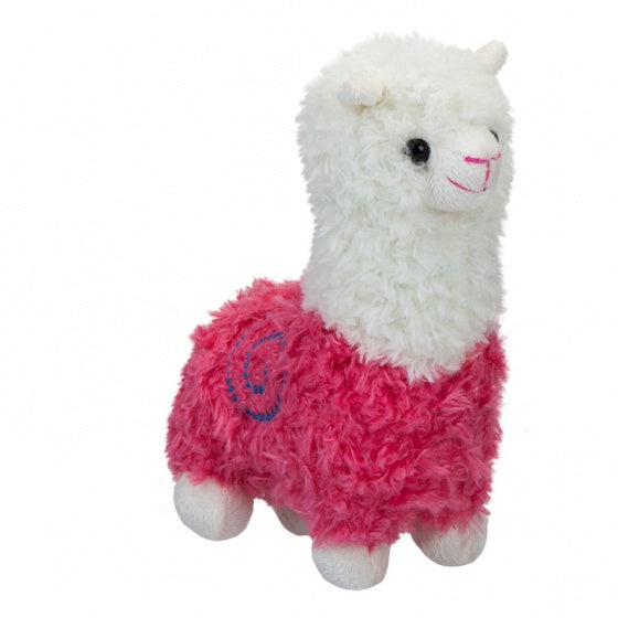 pluchen knuffel Alpaca 22 cm junior roze