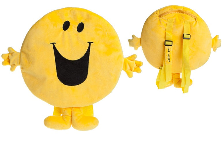 pluchen rugzak 2 liter geel