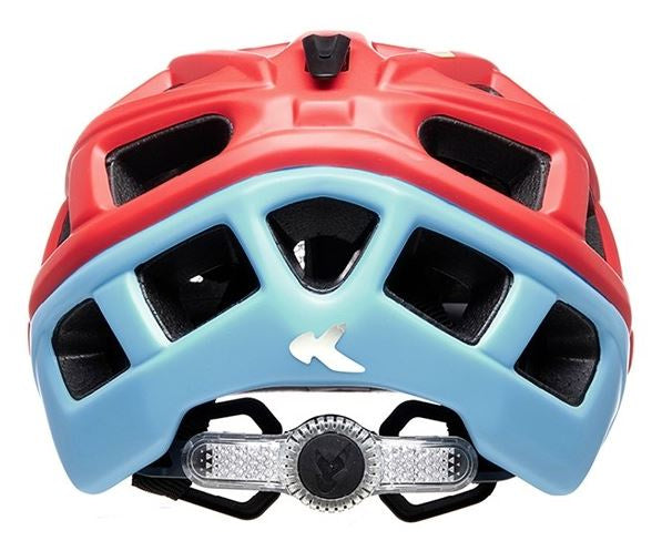 fietshelm Kailu junior 53-59 cm rood/blauw maat M
