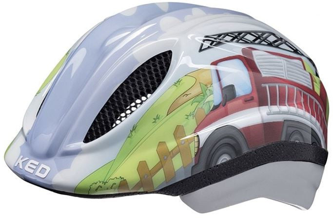 fietshelm Meggy II Brandweerauto jongens 49-55 cm maat S/M