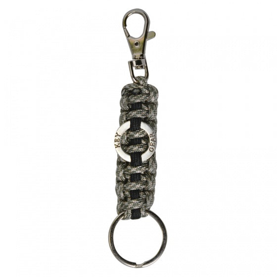 paracord met clip 10 cm legergroen