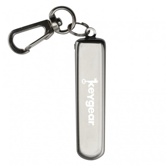 sleutelhanger met nagelknipper 8 cm zilver
