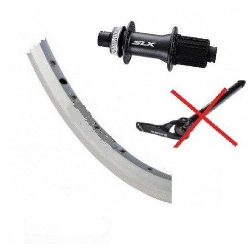 achterwiel X-plorer 28 inch (622) 32G 8-10 speed RVS zilver