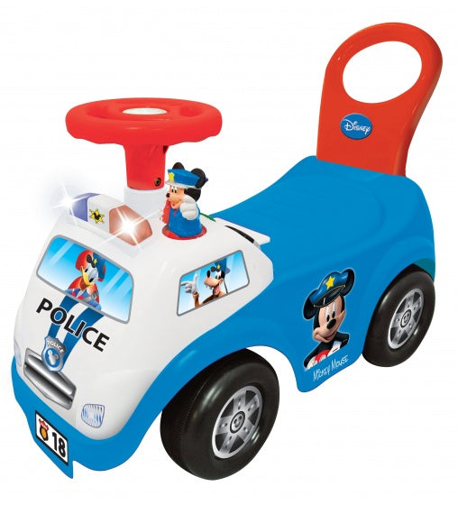 loopwagen Mickey Ride On Police jongens blauw