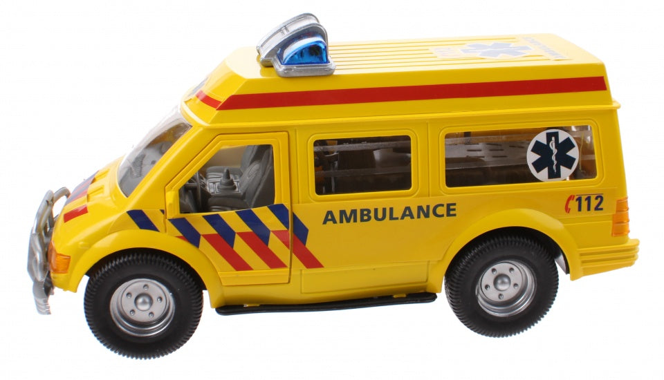 reddingsdienstvoertuig Ambulance 26 cm geel