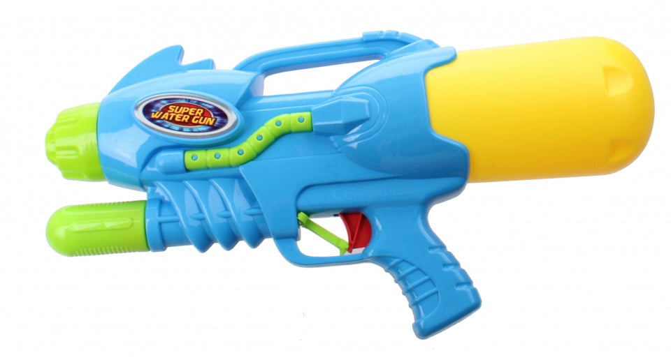 waterpistool Super Watergun junior 42 cm blauw/geel