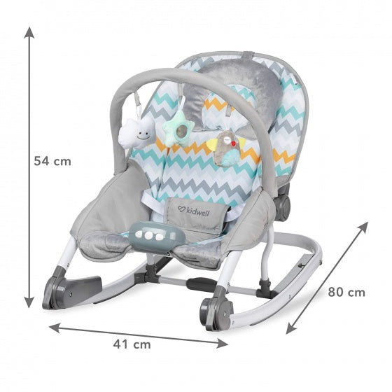 schommelstoel elektrisch Tumi 80 cm grijs