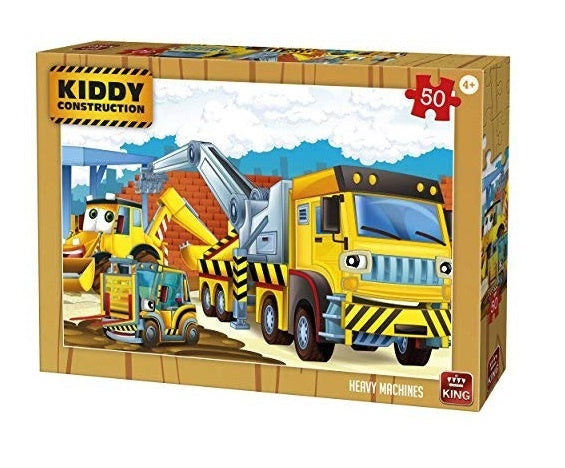 kinderpuzzel Heavy Machines 50 stuks 24