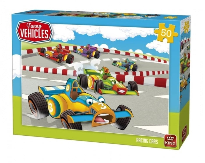 kinderpuzzel Racing Cars 50 stuks 24