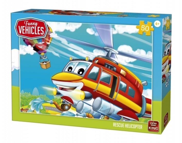kinderpuzzel Rescue Helicopter 50 stuks 24