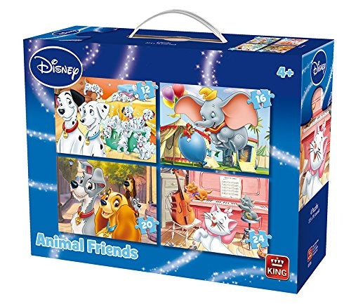 legpuzzel 4-in-1 Disney Animal Friends 12-24 stukjes
