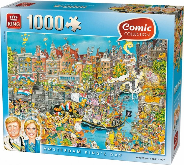 legpuzzel Amsterdam King's Day 1000 stukjes