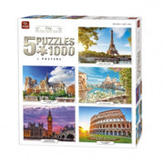 legpuzzel City Collecion 5 puzzels 1000 stukjes