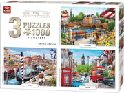 legpuzzel City Collection 3 puzzels 1000 stukjes