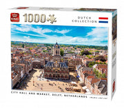 Legpuzzel City Hall and Market Delft 1000 Stukjes
