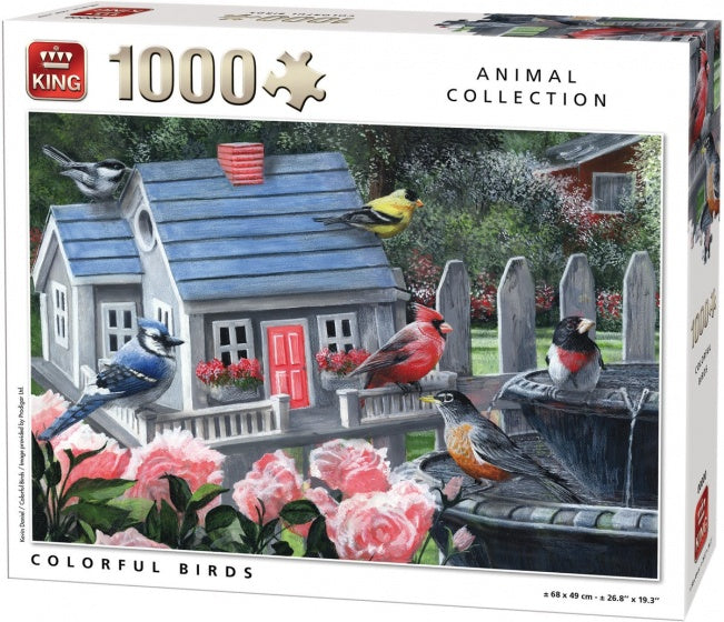 legpuzzel Colorful Birds 1000 stukjes