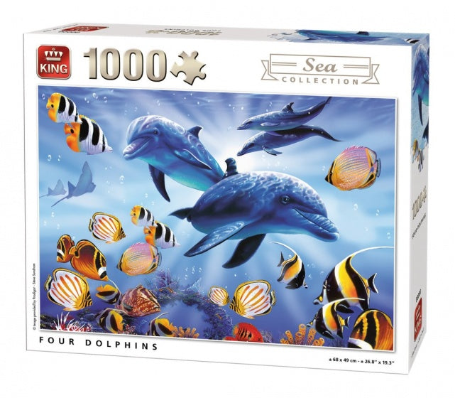 legpuzzel Four Dolphins 1000 stukjes