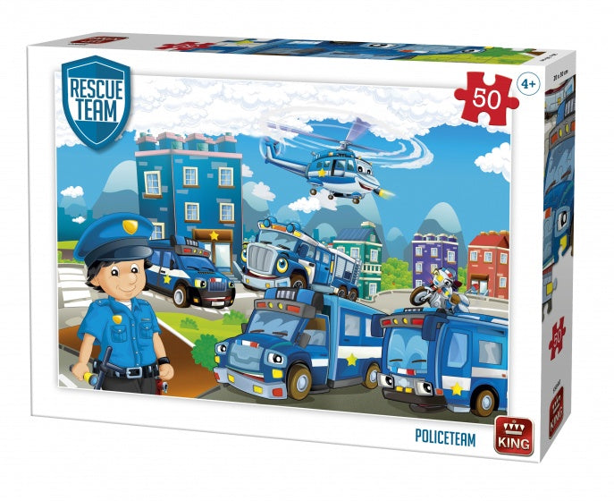 legpuzzel Rescue Team Policeteam 50 stukjes