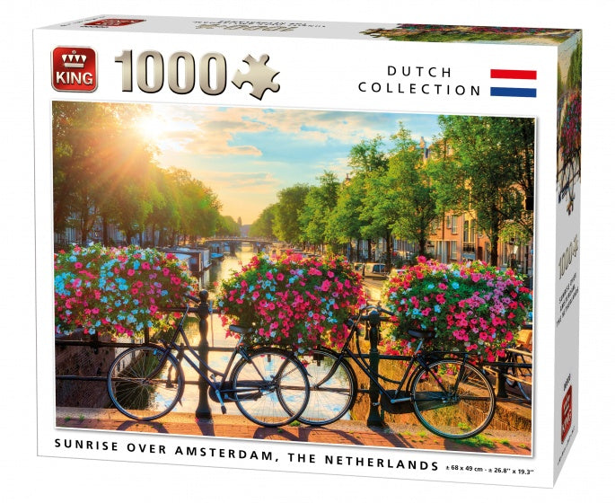 Legpuzzel Sunrise over Amsterdam 1000 Stukjes