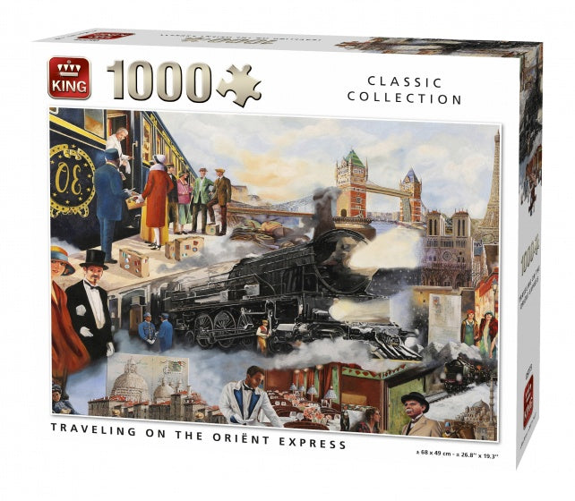 Legpuzzel Traveling on the Oriënt Express 1000 stukjes