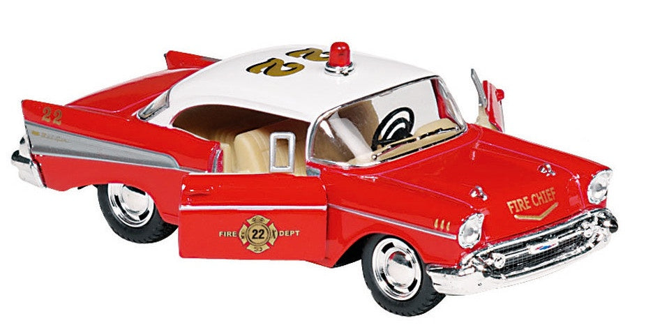 Metalen Chevrolet Bel Air (1957) Rood 12