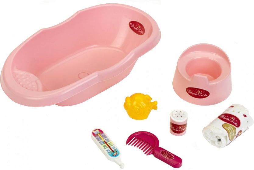 babybad met accessoires Princess Coralie roze 43 x 23 x 10 cm
