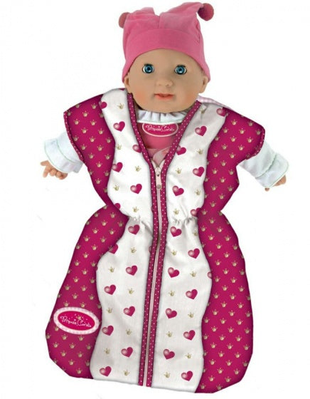babypop slaapzak Princess Coralie rood/wit 55 cm