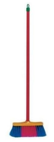bezem rood/geel 60 cm
