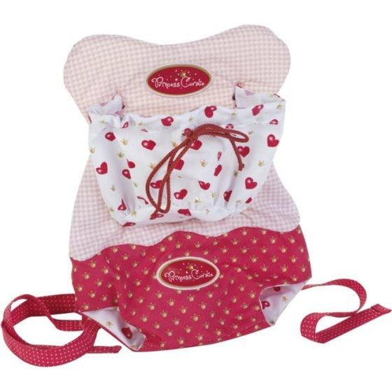 buikdraagzak Princess Coralie rood/wit 45