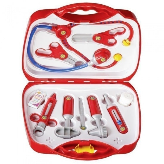 dokterskoffertje met accessoires 11-delig rood 26