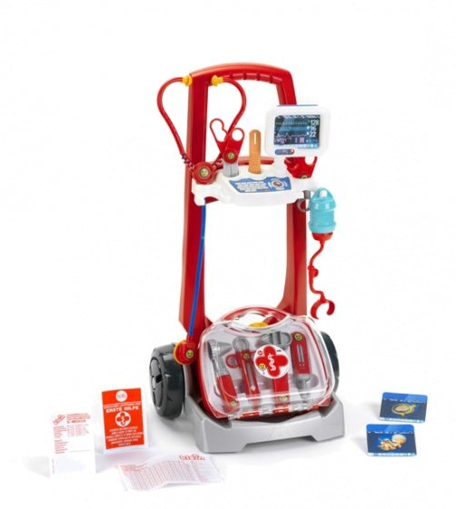dokterstrolley rood 60 cm