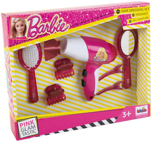 kapperset met föhn en accessoires 7-delig roze