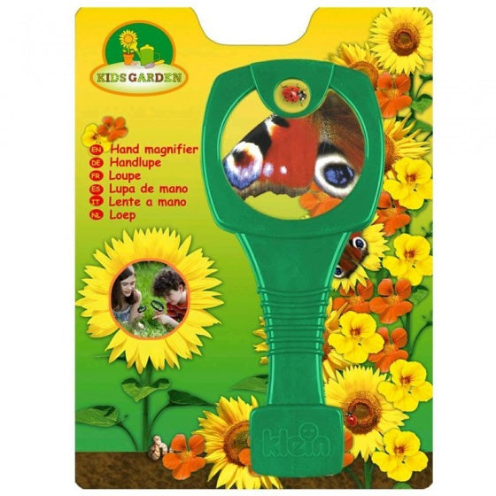 vergrootglas met pincet groen