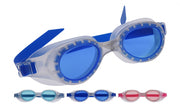 zwembrillen junior blauw/roze one-size 3-delig