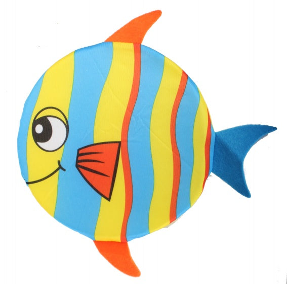water-frisbee Vis 20 cm blauw/geel