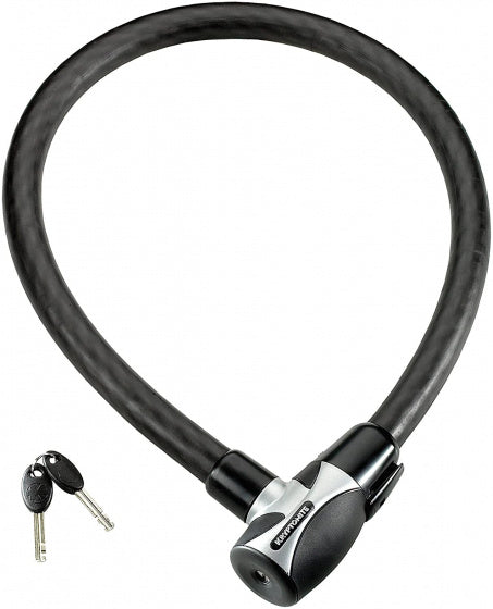 kabelslot Hardwire 85 cm staal/vinyl zwart 3-delig