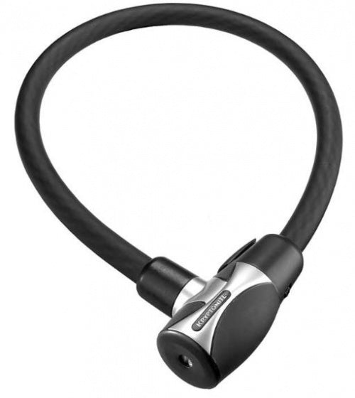 kabelslot Hardwire 85 cm staal/vinyl zwart 3-delig