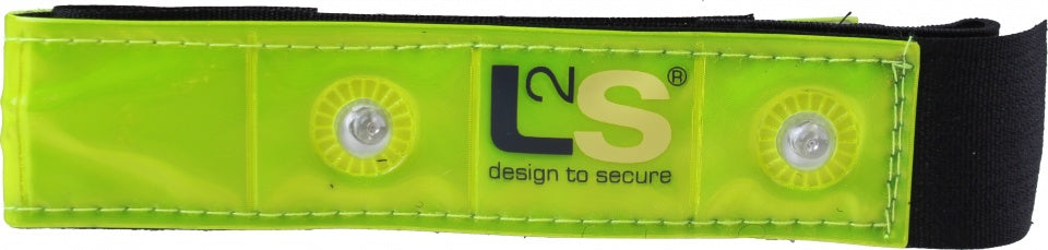 reflecterende armband Brassard led geel 26 cm