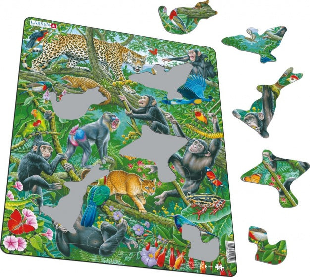 legpuzzel Maxi Afrikaans regenwoud junior 32 stukjes