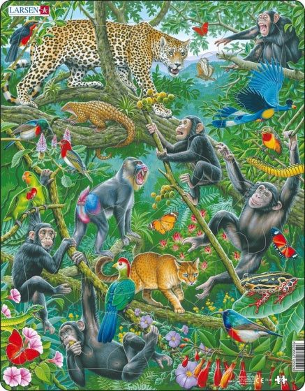 legpuzzel Maxi Afrikaans regenwoud junior 32 stukjes
