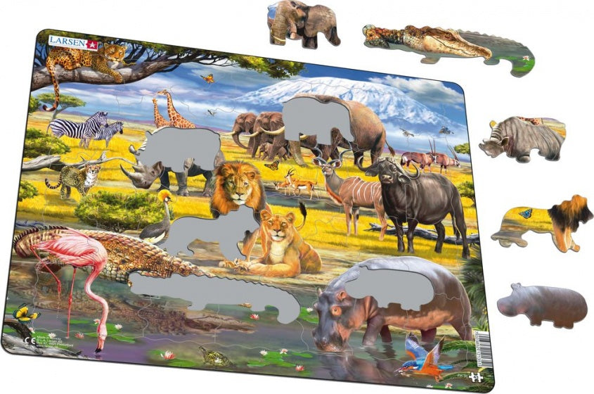 legpuzzel Maxi Afrikaanse savanne 43 stukjes