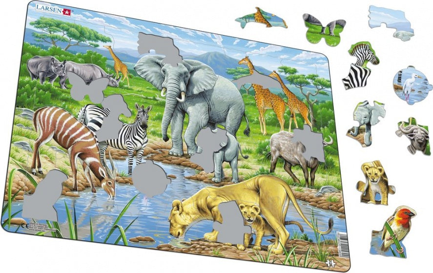 legpuzzel Maxi Afrikaanse savanne 65 stukjes