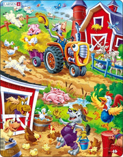 legpuzzel Maxi de Boerderij junior karton 22 stukjes