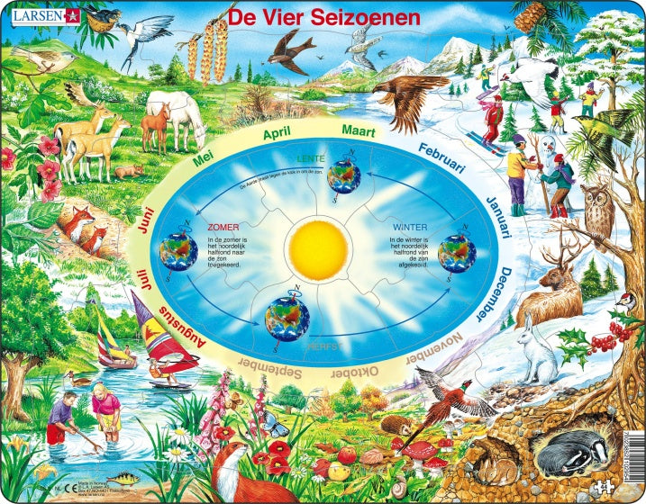 legpuzzel Maxi De Vier Seizoenen junior karton 44 stukjes