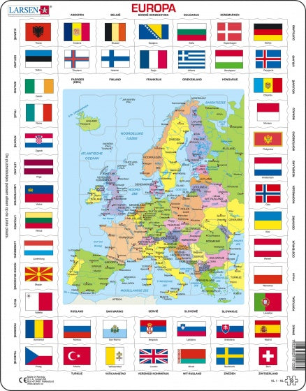 legpuzzel Maxi Europa 70 stukjes